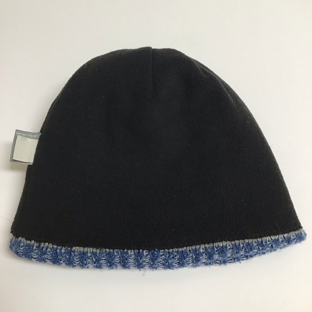 Toronto Maple Leafs NHL Hockey Gray Blue Knit Pom Beanie Skater Hat Fleece Lined - Picture 10 of 10